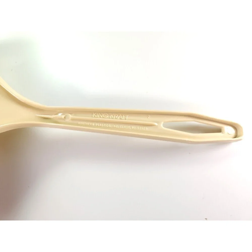 Vintage King Kraft Slotted Spatula Almond Nylon Turner Northern Plastics USA